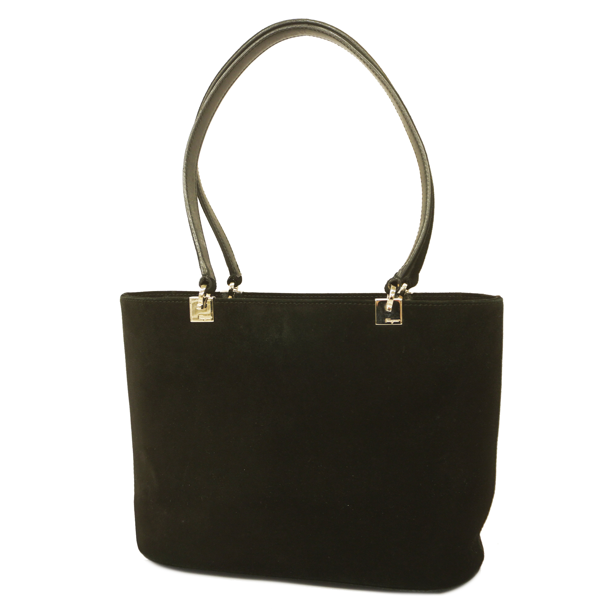 Salvatore Ferragamoauth Gancini Tote Bag Women's Suede Tote Bag Black